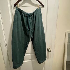 Pal Bowleg Canvas Pant in Teal Size BB